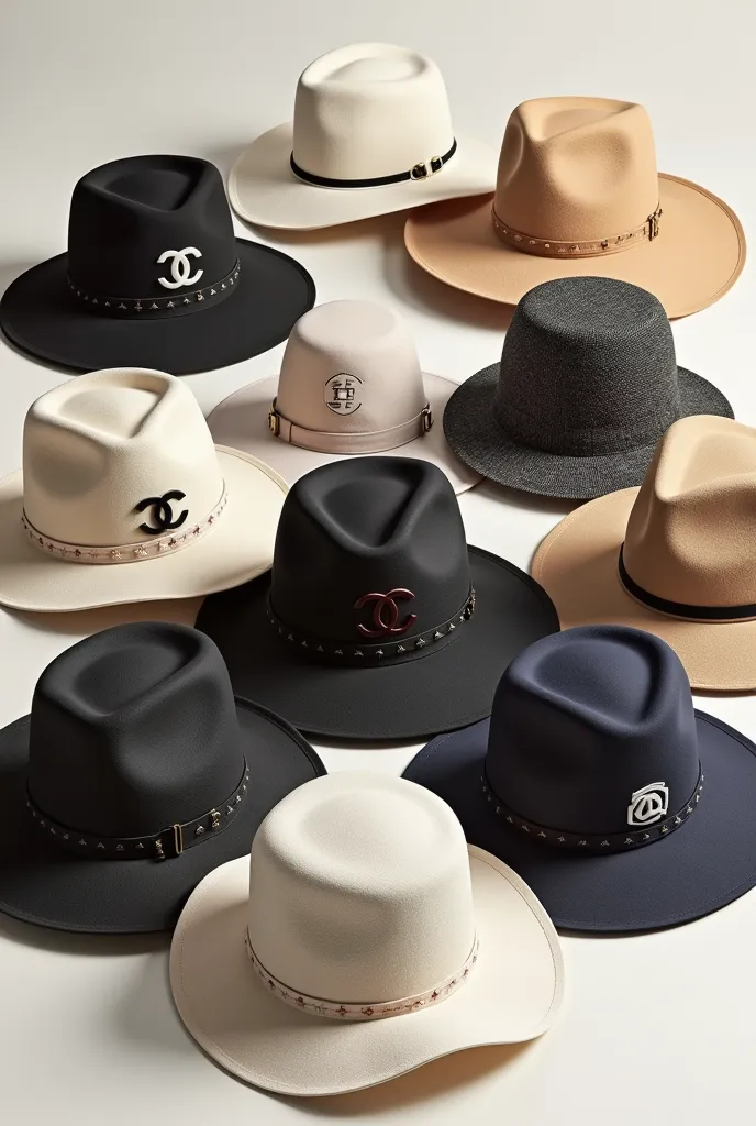 An image of hats with the brand the of