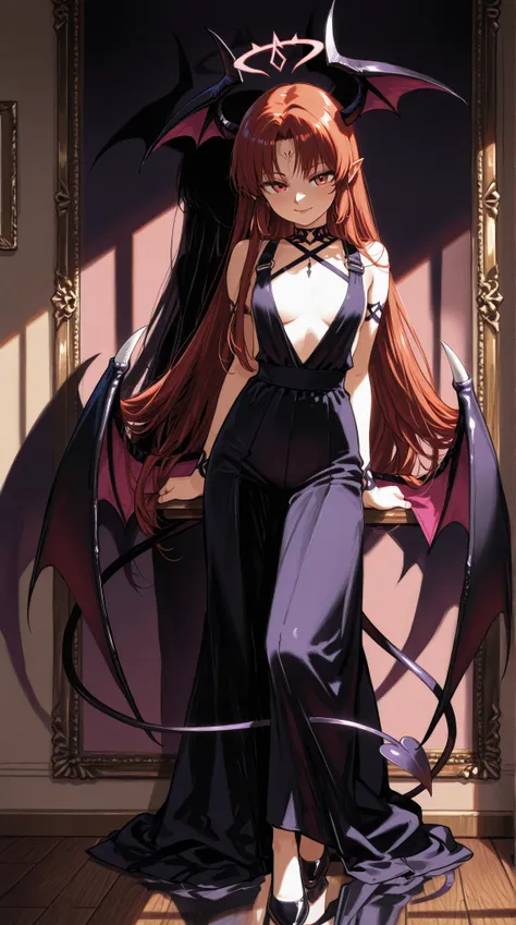 (Unbelievable high resolution, masterpiece, top quality, highly detailed, CG, high quality anime picture), (Shadow of a young and beautiful succubus reflected on the wall, Shadow of a succubus, Full body shadow reflected on the wall), No human figure visib...