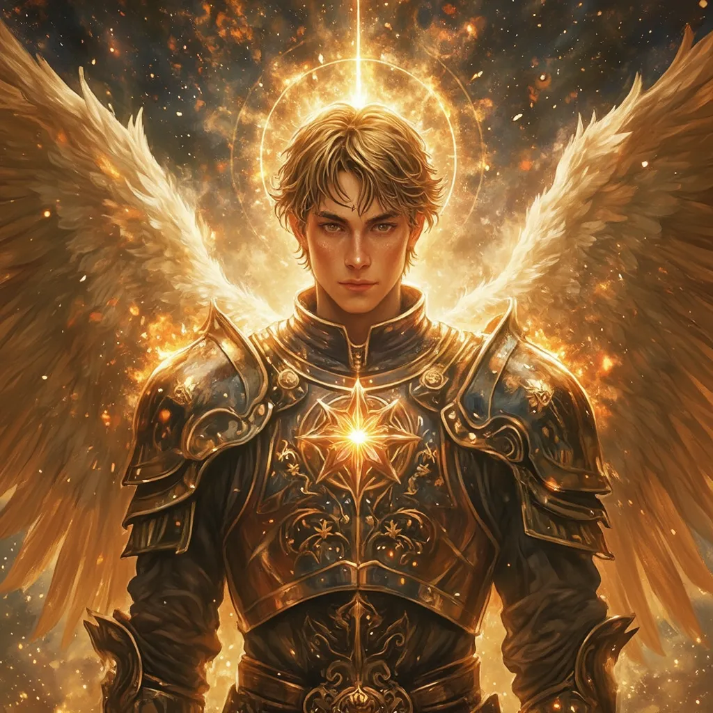 Anima Mundi, World Soul, Flower of Life, armored Archangel Michael, celestial,