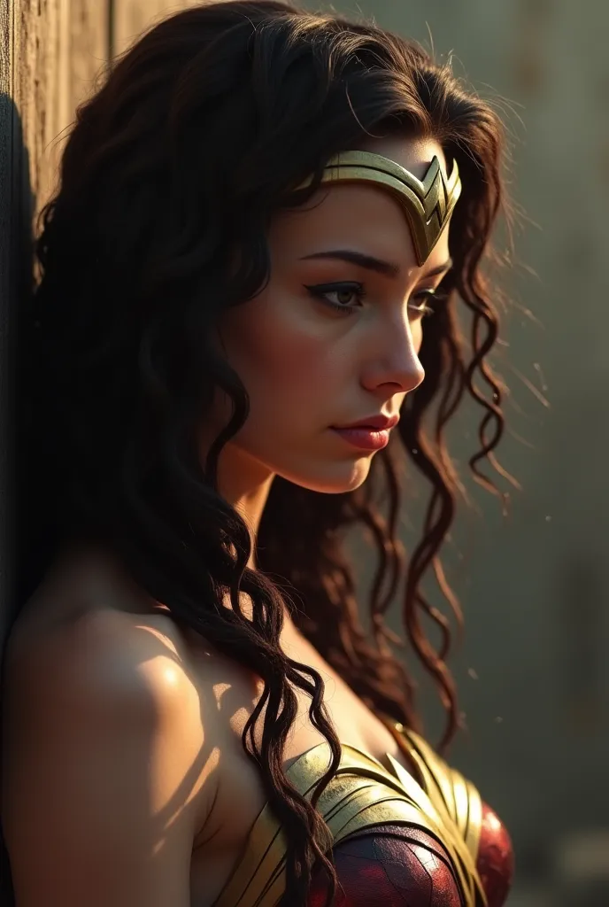 Wonder Womanは20歳代の日本人
Highest quality， masterpiece，, Extremely Detailed, 8k，(beautiful woman under hoodie)，beautiful woman under hoodie，(( Cross ))，(cross)，(execution)，((incontinence))，close ~ eye,sleeping face,syncope、I was scared，torture， slave，((Woman i...