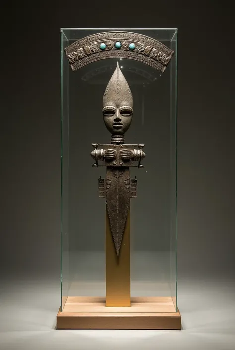 merch : un tumi (type of ceremonial knife from the Sipan culture.) No bigger than an iPhone 8, in a glass frame that has on the base where you can place a dedication ( Brand Name)