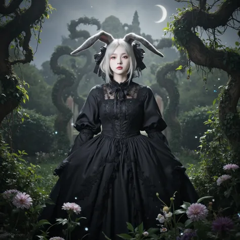 (garden)gothic dress bunny girl