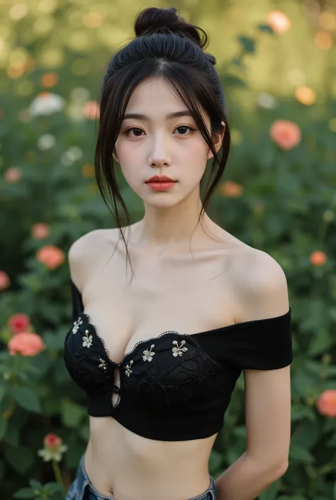 18 years old、(big breasts:1.8), (slim body:1.5), ( long and thin legs:1.5), ( small ass in plain black:1.5), high resolution, masterpiece, accurate, Highest quality, high detail, perfect body with big breasts,
Close-up portrait of a young Asian woman, like...