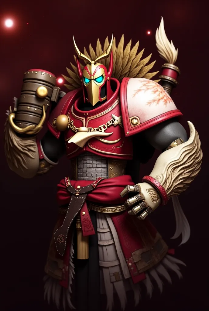 Blood angel from warhammer 40k, same stance