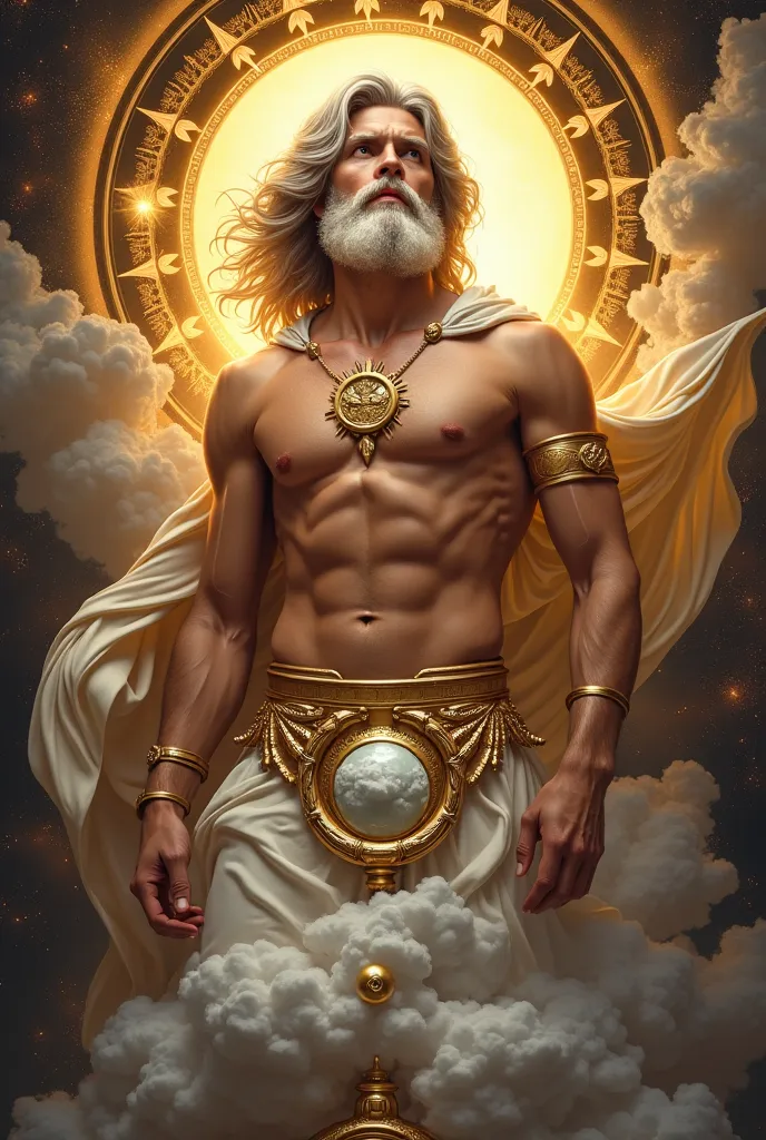 Make an image of the god Apollo with this style 