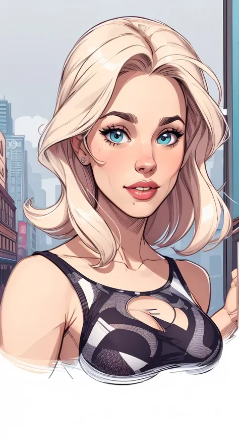 cartoon style:1.2), woman Cartoon image of a woman , SEXY CLOTHES , super cute girl, cartoon style illustration,  cartoon art style ,  cartoon art style , digital illustration style,  highly detailed character design,  cute detailed digital art , City fan ...