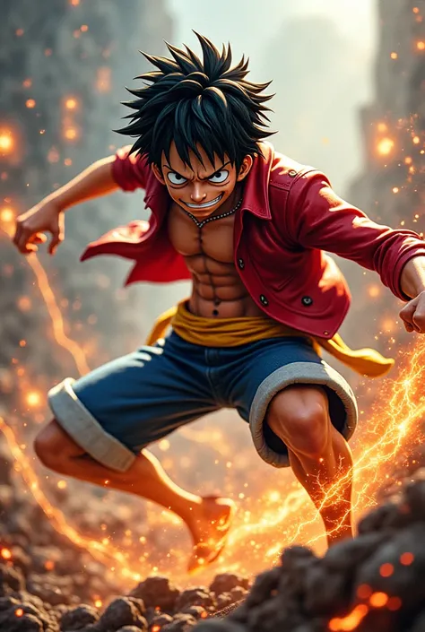 Monkey d Luffy in his snakeman form