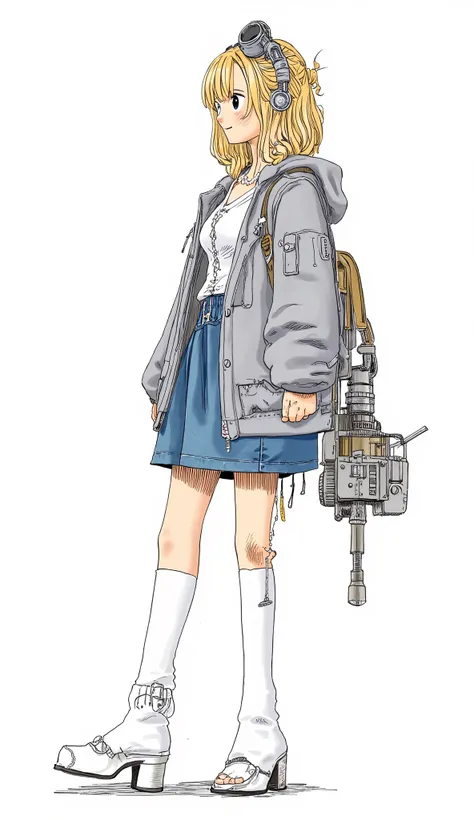 girl、background is stark white、on3pi3c3styl3、ground、pastel collar、(biologically correct human body structure:1.6)、 detailed hands、 Details、Perfect piece、high quality、32K、Alone、 alone、Semi-realistic、detailed eyes、detailed faces、( full shot without being sho...