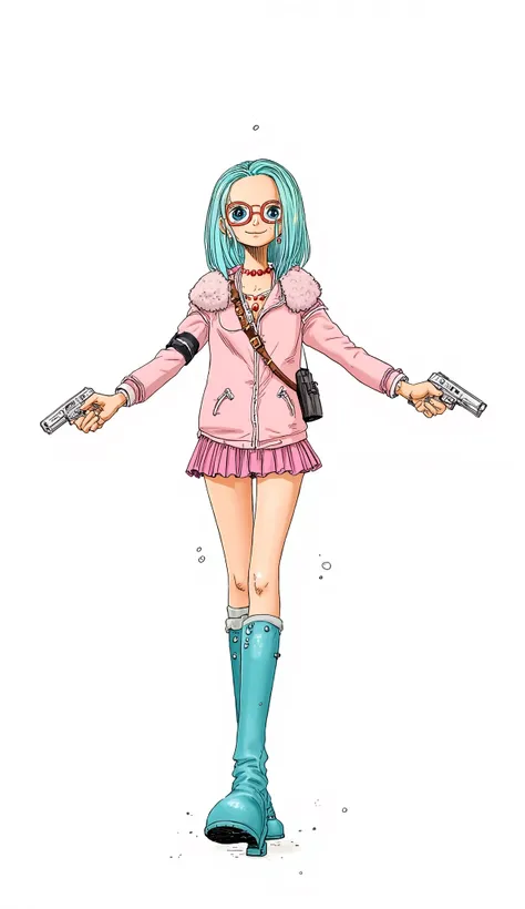 girl、background is stark white、on3pi3c3styl3、ground、pastel collar、(biologically correct human body structure:1.6)、 detailed hands、 Details、Perfect piece、high quality、32K、Alone、 alone、Semi-realistic、detailed eyes、detailed faces、( full shot without being sho...