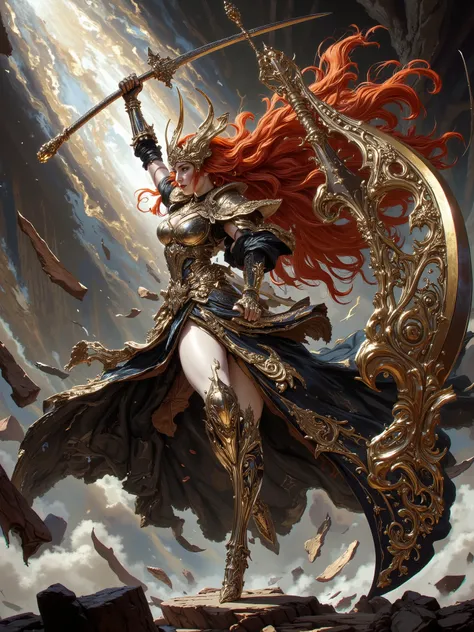 (Masterpiece:1.5,Top Quality:1.3,Amazing Quality:1.3), (Pulsating stance:1.3), (Anime Character), ((nsfw)), Solo, Full Length, Chiara, 1 Girl, ((Sexy cute girl:1.5)), White Skin, Silver Gauntlets, Silver Boots, Western sexy Armor, Shining Clothes, gleaming...