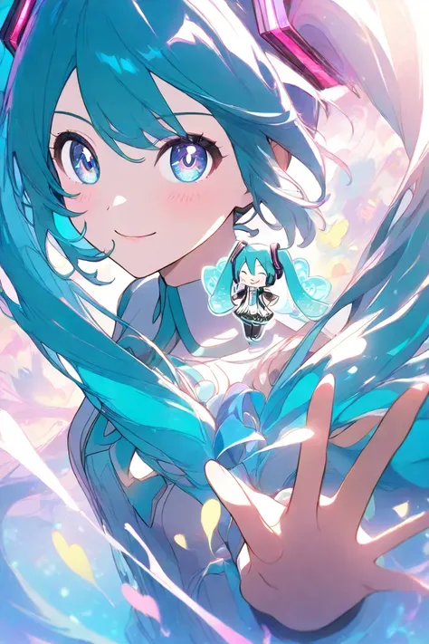 anime style　 Hatsune Miku　uniform