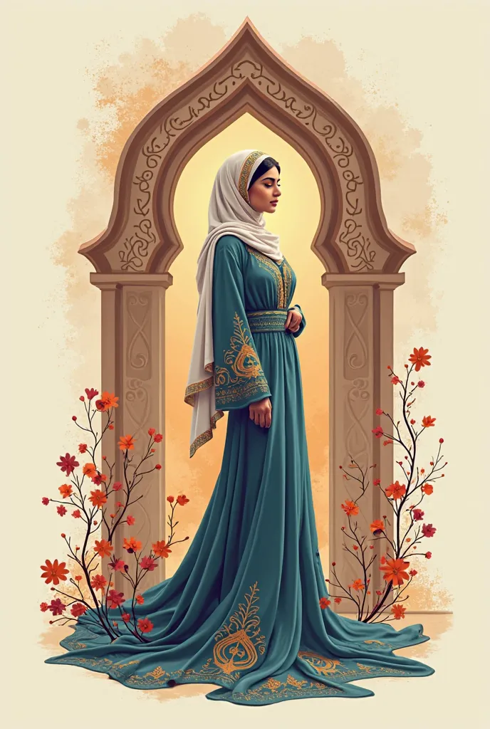 A store logo for selling an arabic traditional women clothes 