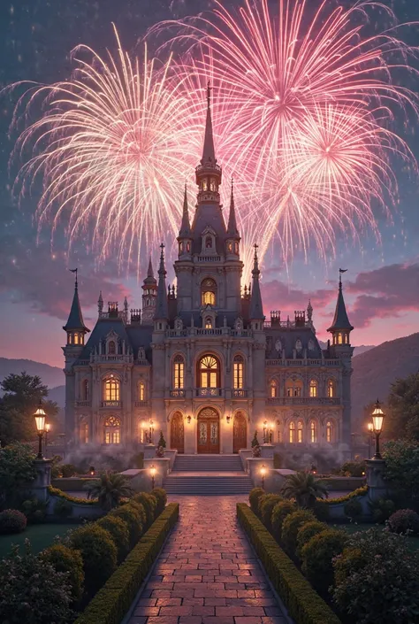 Chateau feux d'artifice