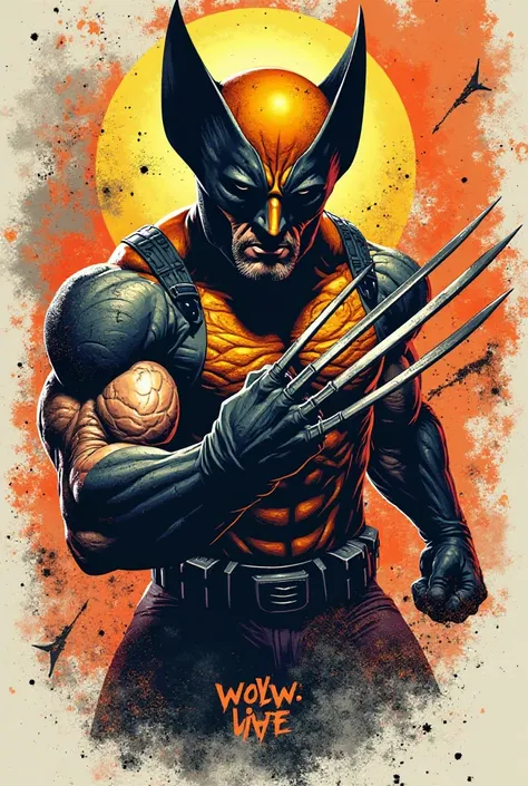 A t-shirt print for Interclass Do Wolverine 