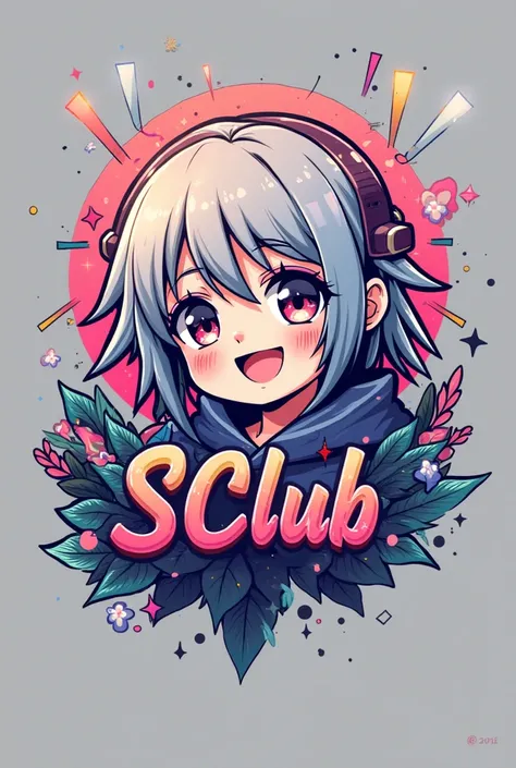 ren's logo with the word S CLUB, eye-catching with anime style