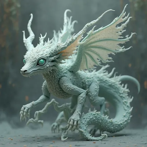 Dream animal-like creature,  a lot of detail, 3d printed ,