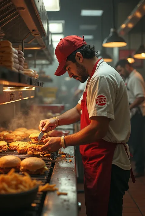  working at Burger King
