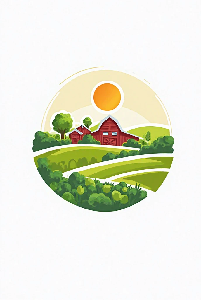 Logo design on farm and bounties with white background 