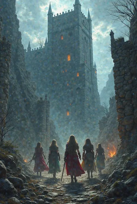 women adventurers, dungeons & dragons, evil tower