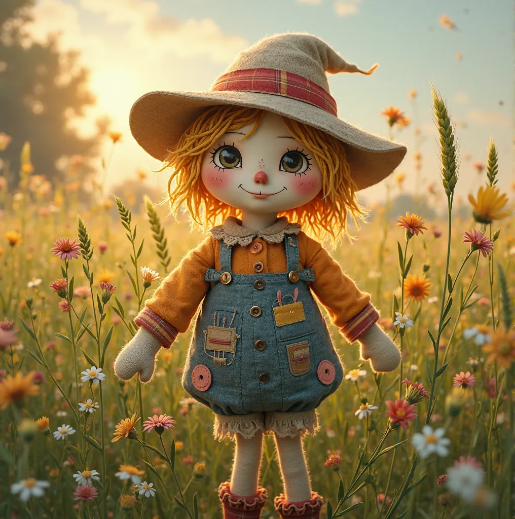 emilia scarecrow rag doll