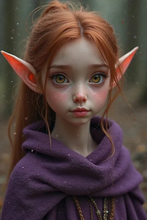 believe me a character of an elf It was a creature of wild and youthful beauty, with fine and delicate features and huge slanted eyes, similar to those of a cat, between brown and gold, that shone like topazes and seemed translucent like colored glass. Alt...