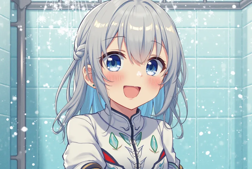 Iris in Mushoku Tensei showering 