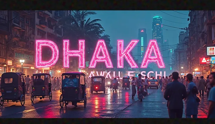 (Due to technical issues, the search service is temporarily unavailable.)

**YouTube Thumbnail Design Prompt: "Dhaka, Bangladesh: The City That Never Sleeps"**  
**Theme:**  
Bustling energy, vibrant culture, 24/7 urban life, and the dynamic contrast of tr...