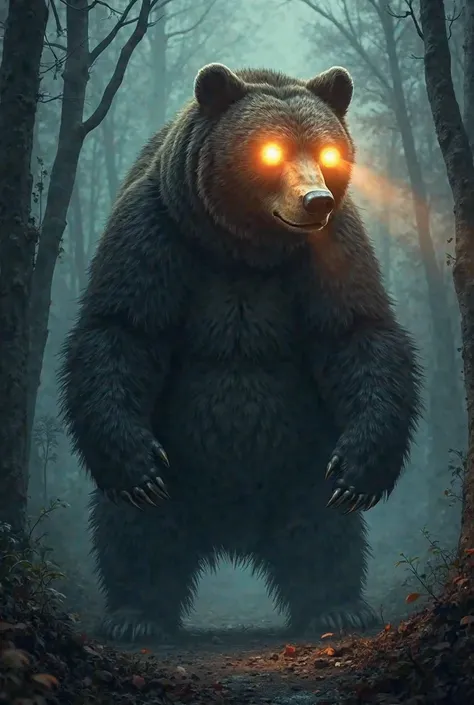 Swap these bulbs for two flashlights in the bear's eyes