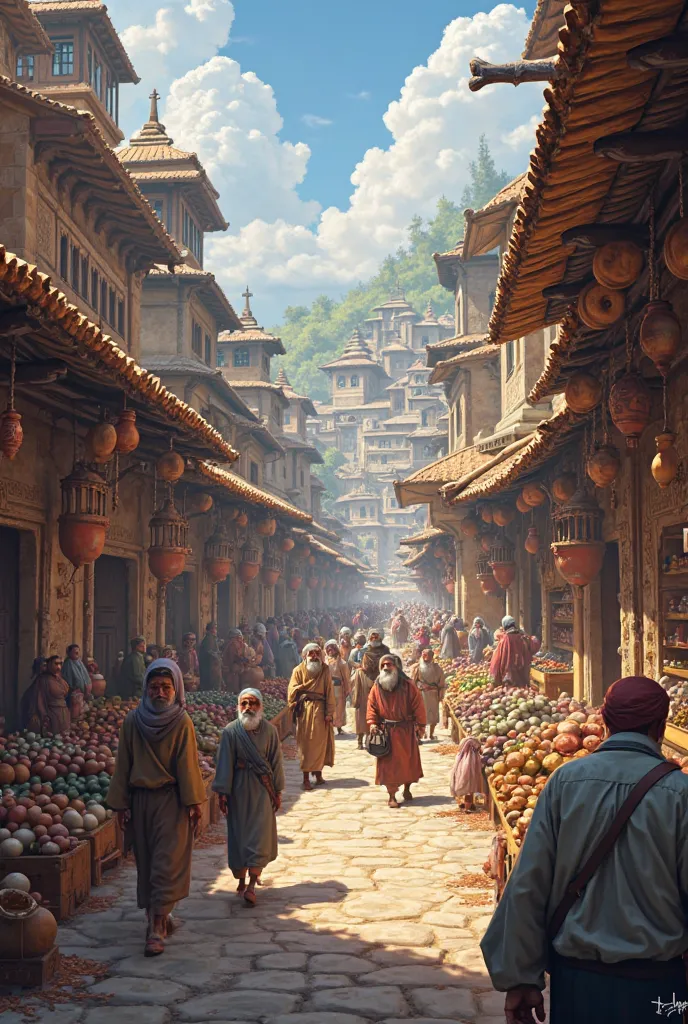 ancient village market