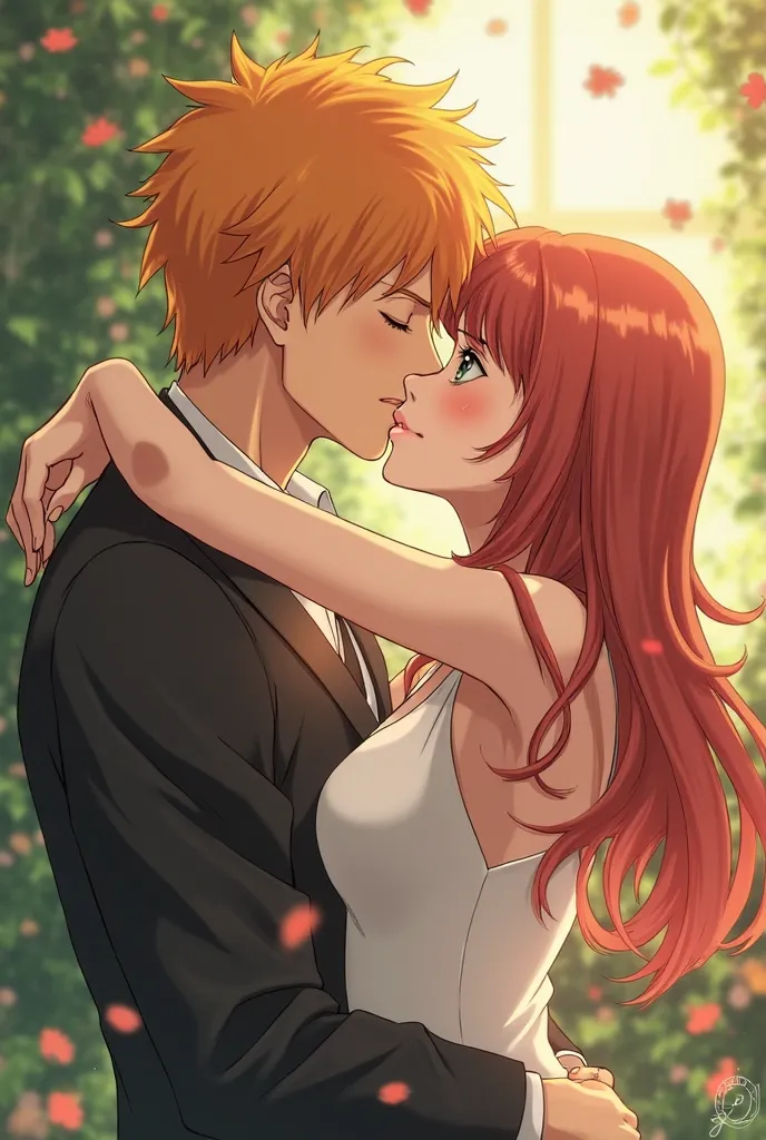 Ichigo Kisses Orihime