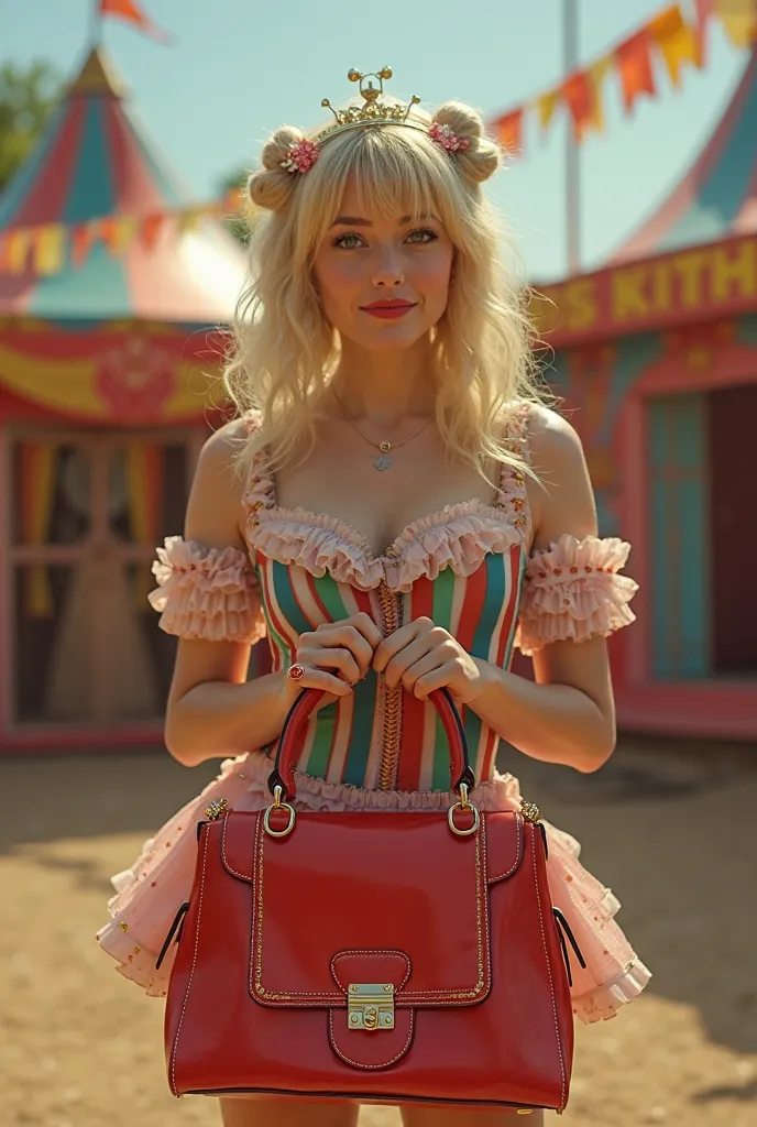 That it has a non-exotic circus outfit and that there be a Loewe bag 