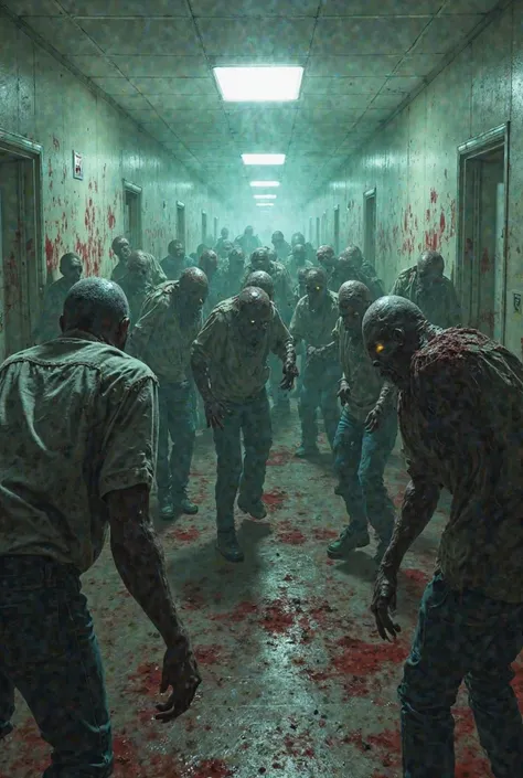 Hospital full of zombies crawling