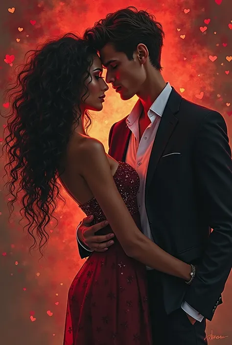 Make a cover for a book, it&#39;s called exactly you, It&#39;s about romance and youth and it&#39;s kind of erotic and it&#39;s about the mafia. The female protagonist is Colombian, she&#39;s dark-skinned and tall, she&#39;s wavy. The male protagonist is I...