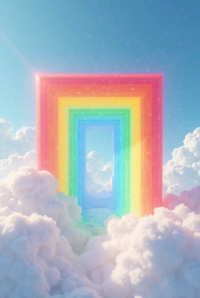 A square-shaped rainbow 