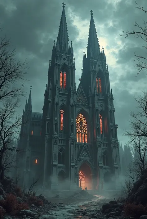 Create a Gothic church inside 