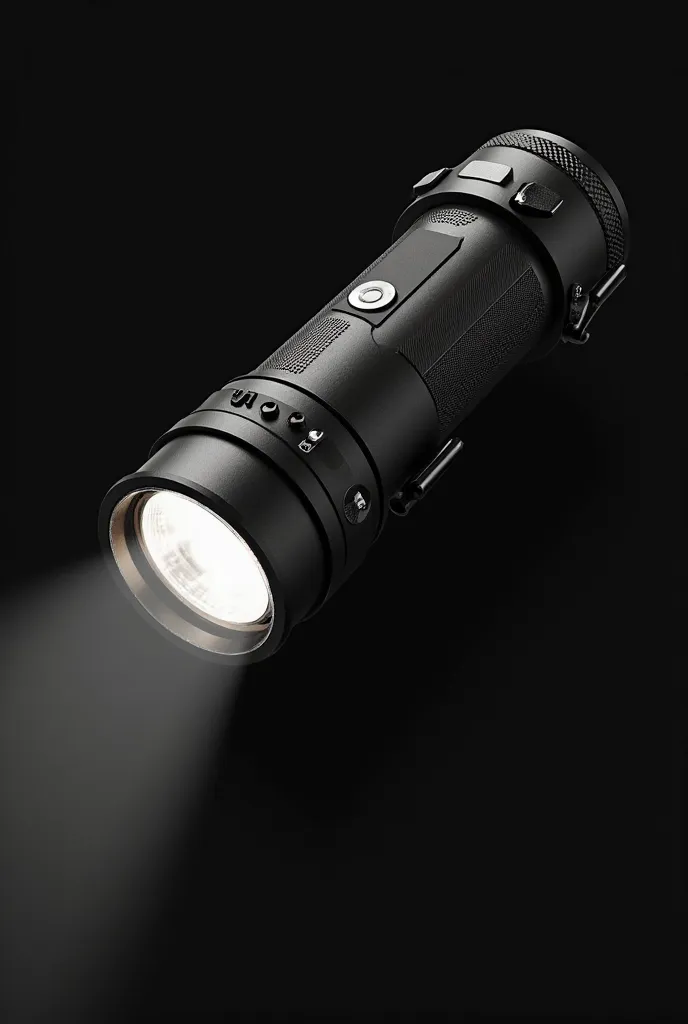 Black Tactical Portable Lamp 