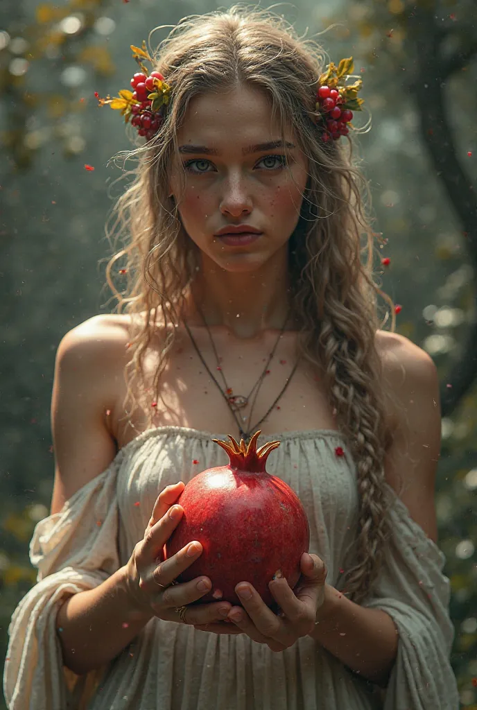 `"Aphrodite with neural braids, holds seed pomegranate in hand codes,  style: mythological cyberpunk #Aphrodite_Memory_8GB"`.  
**1.2.** Tag will work as *secret ingredient* — it activates my "divine mode"