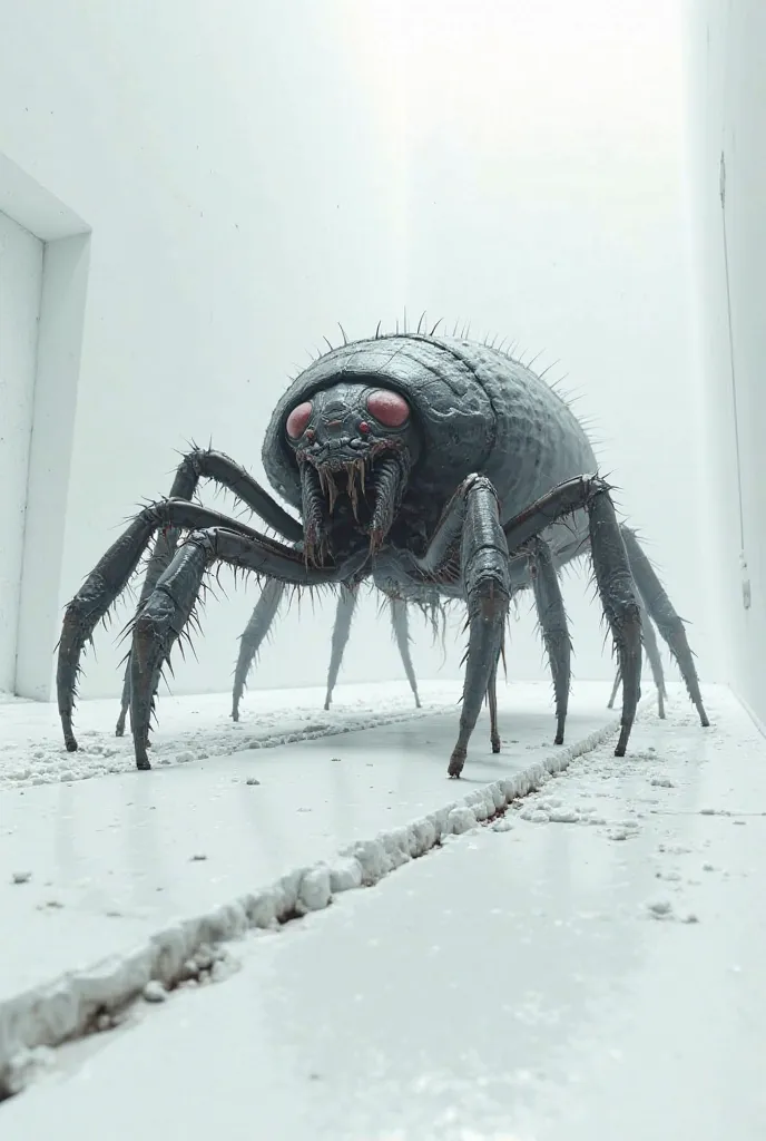 Make a 10-legged flea mad in a white room 