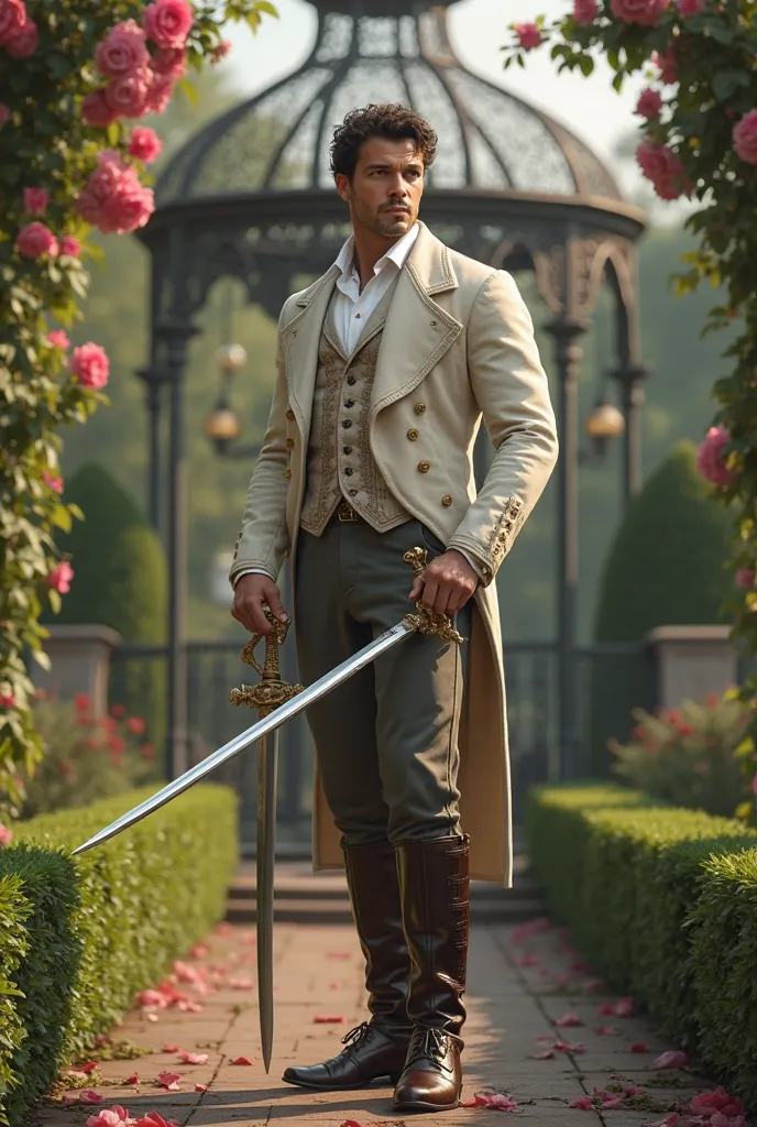 Handsome 19th century British swordsman