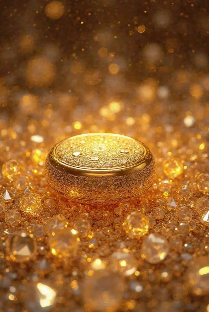 Gold behind a diamond background 