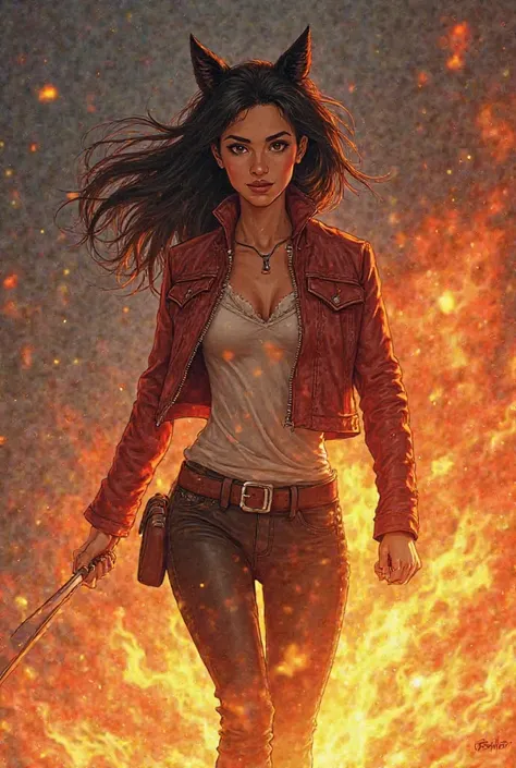 Kira Chang, known as Fox, taps into her powers of foxfire for the first time, accidentally setting a building ablaze in the process. Write a scene where Kira struggles to control her fiery abilities. How does she cope with the fear of losing control, and w...