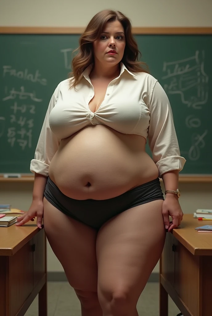 A very big ass and busty female teacher