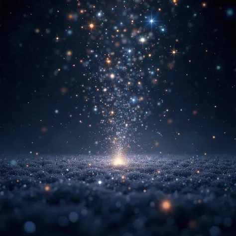 create an animated image of a star-filled night in the sky 