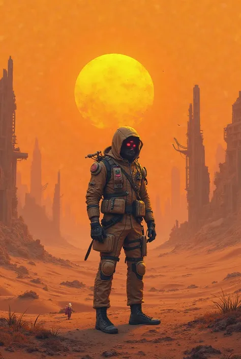 Create an image of a western cyberpunk desert