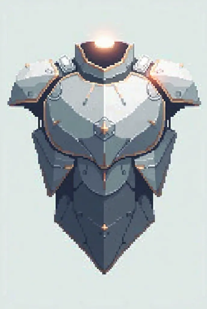 pixel art style , chestplat with transparent background,  no high detailed