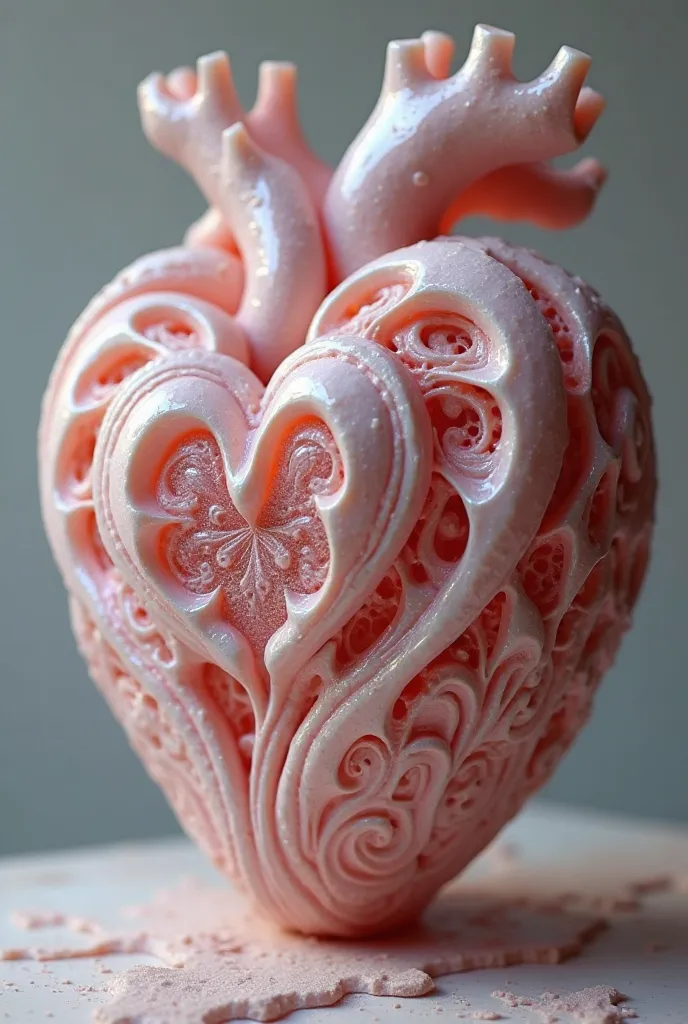 hearts in molding and casting, Of material: synthetic resin