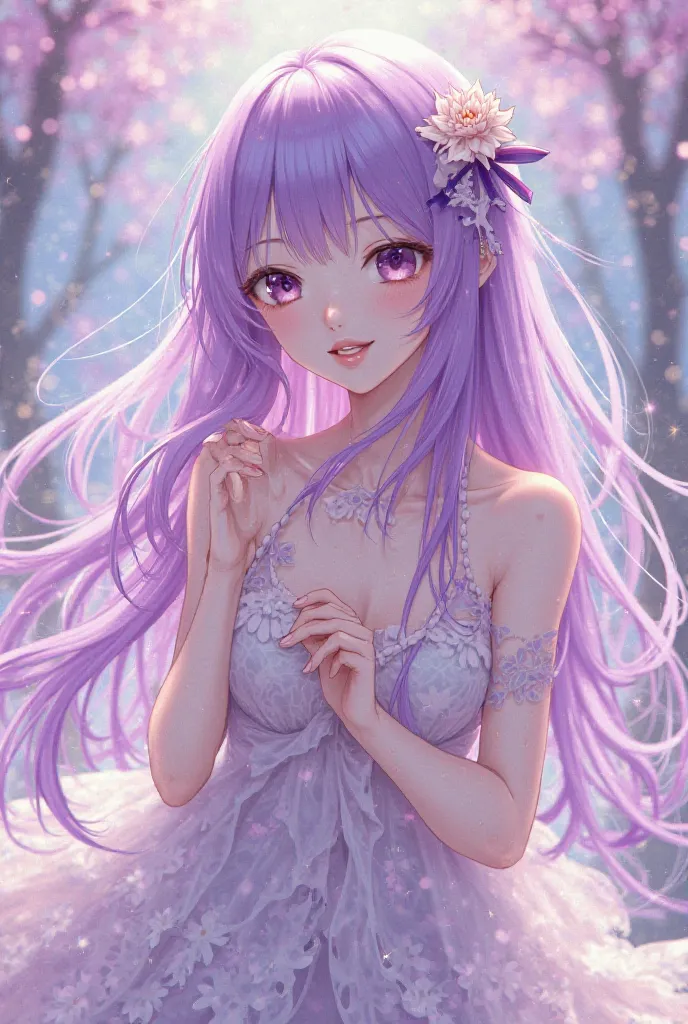 Waifus skinny purple hair 