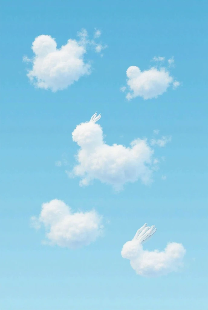 I need images of clouds that are shaped like pretty animals, singles 