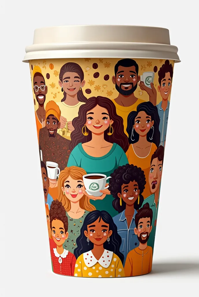 Ex coffee themed paper cup/In clusive