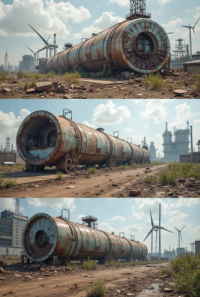 3 photos of renewable industrial waste

